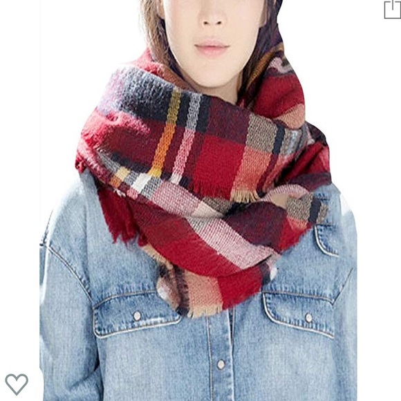 Plaid blanket scarf bundle - Picture 2 of 3